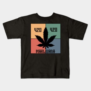 Marijuana leaf, 420 and Marijuana, Cannabis Kids T-Shirt